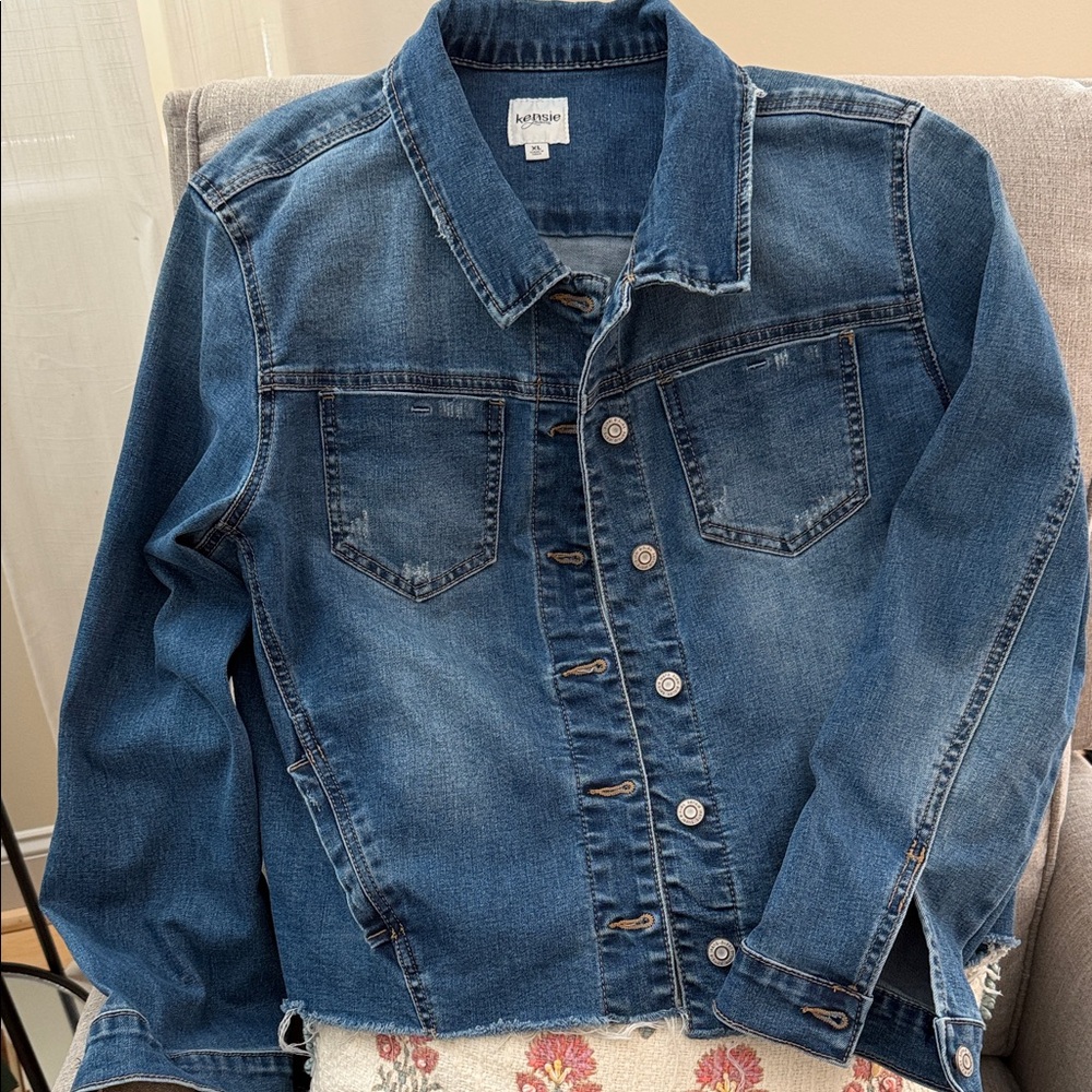 Kensie Classic Blue Denim Jacket
